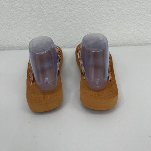 Maurices Leah Cognac Braided Flip Flop Thong Sandals Shoes Womens size 11 M - Picture 3 of 8